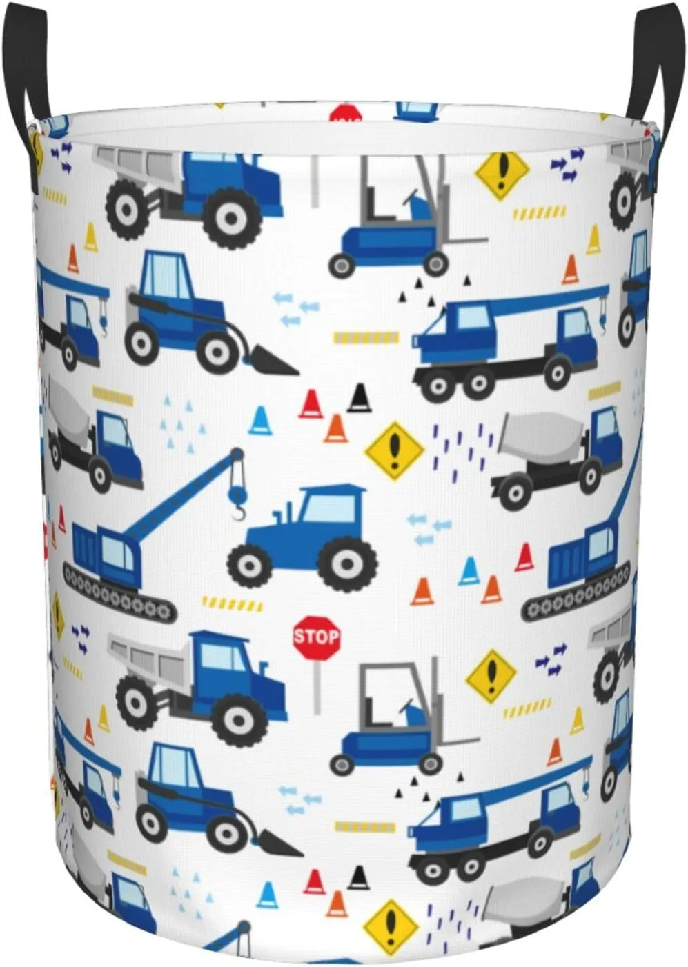 Cute Truck Tractor Laundry Basket Cartoon Construction Laundry Hamper Funny Car Small Laundry Hamper With Handle, For Room Decor, Nursery Hamper,Gift Baskets,Toys，Home Organizer