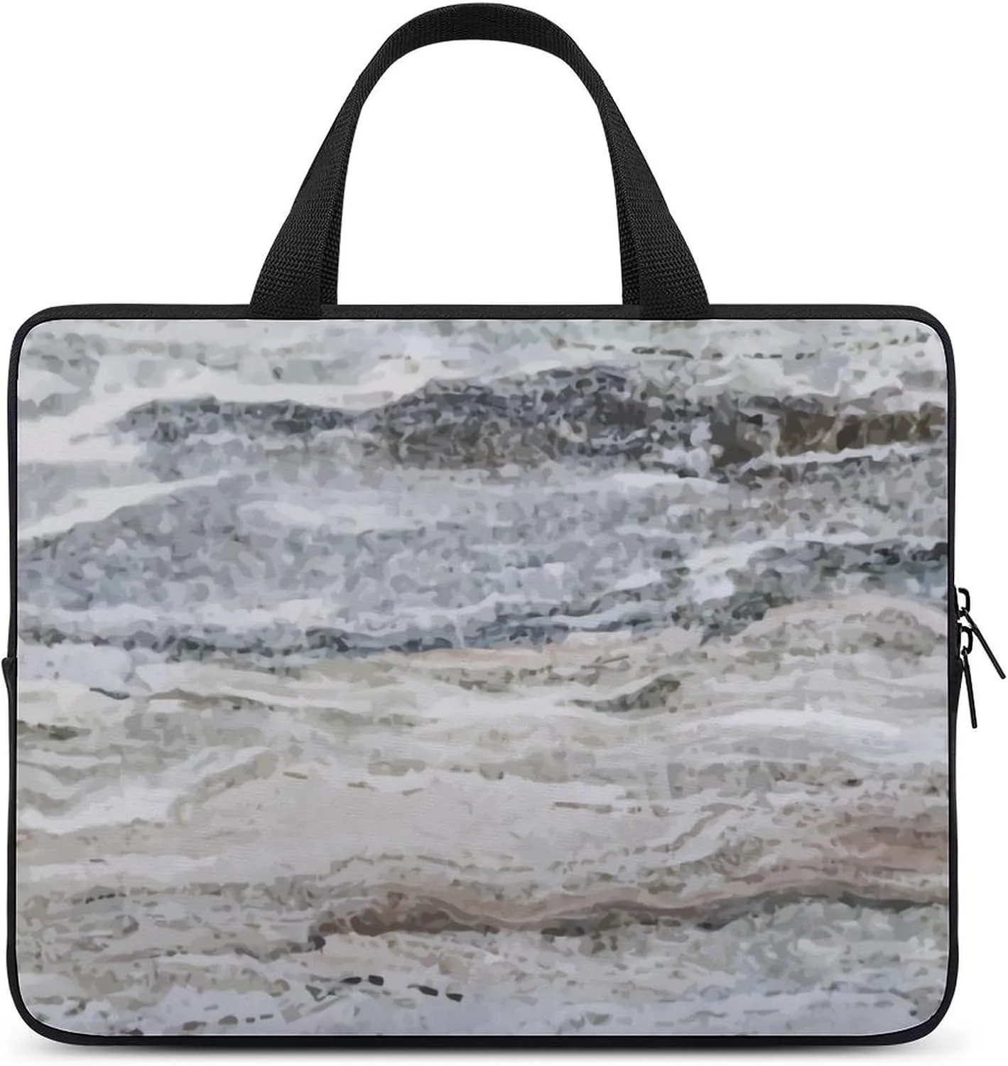 Daisy Flower Blue Laptop Bag Waterproof Dustproof Crack Proof Large Capacity