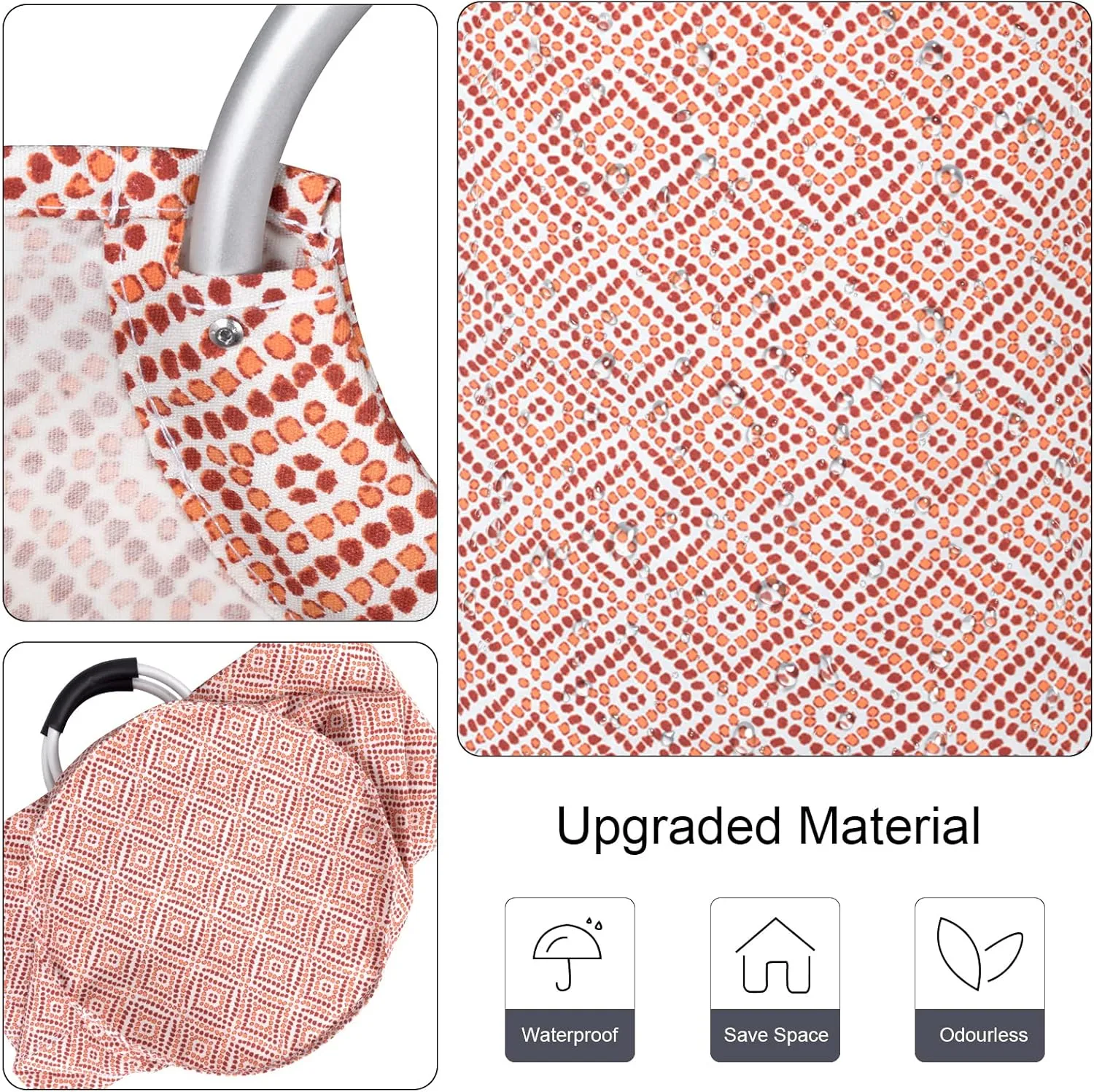 Dalykate Extra Large Laundry Basket 115L Collapsible Oxford Fabric Laundry Hamper Foldable Clothes Laundry Bag with Handles Waterproof Washing Portable Dirty Clothes Basket for College Dorm, Family