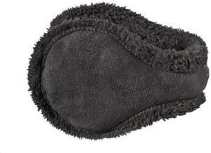 Degrees By 180s Women Discovery Ear Warmers Sherpa with Fur- Black Fleece