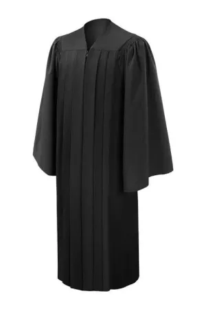 Deluxe Black Junior High/Middle School Gown