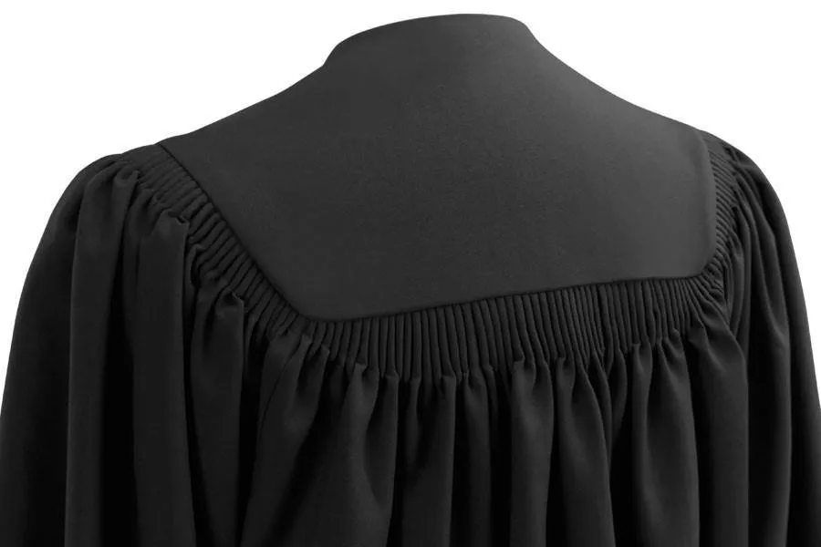 Deluxe Black Junior High/Middle School Gown