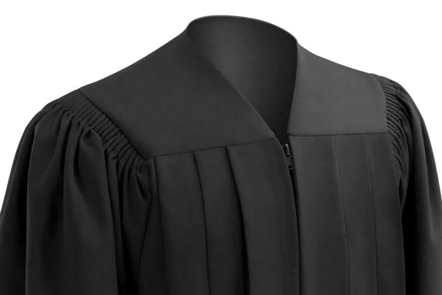 Deluxe Black Junior High/Middle School Gown