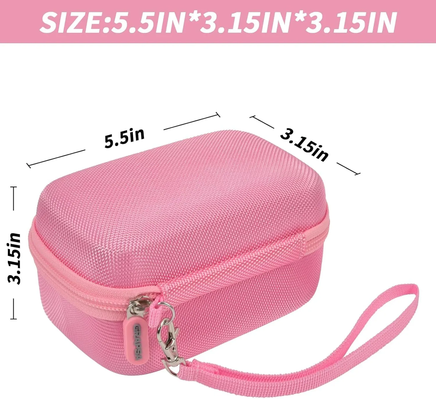 Digital Camera Case Compatible with TEBNGIHNM for Duluvulu for Oiadek for zheozeig for Zostuic for Toiauaha 4K Vlogging Camera. Storage Holder Bag for Canon PowerShot (Box Only) - Pink