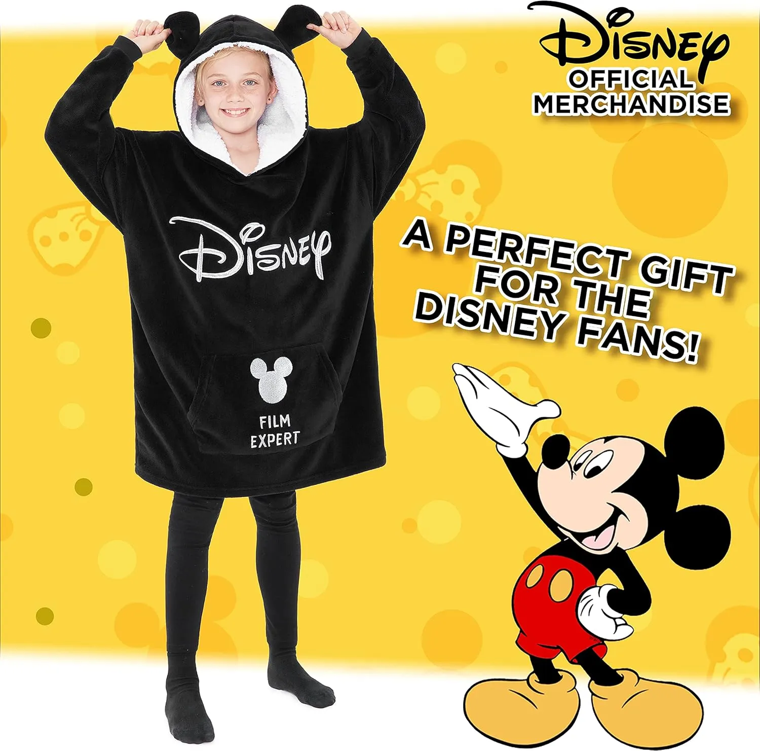 Disney Stitch Blanket Hoodie for Kids Cozy Fleece Wearable Blanket Stitch Gifts
