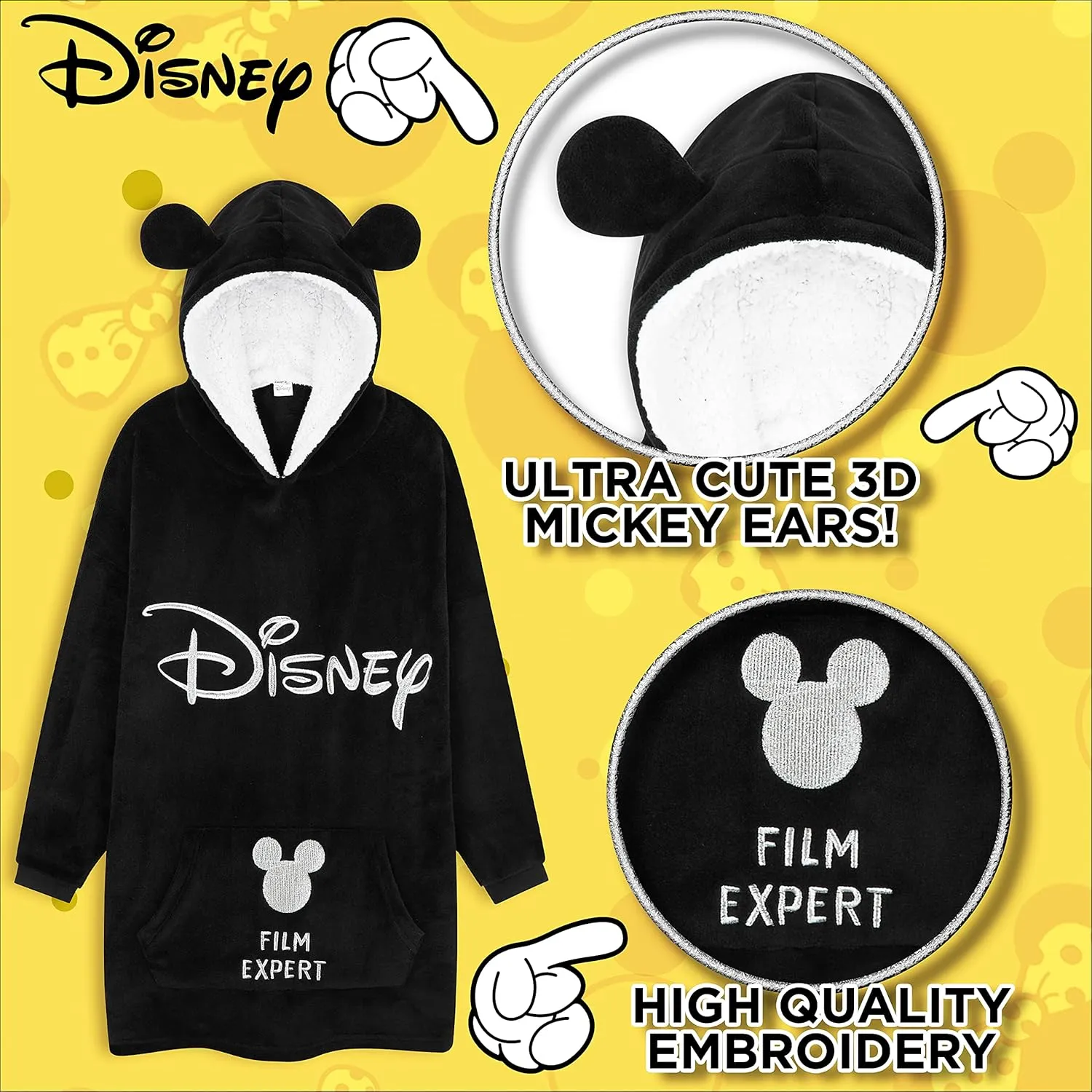 Disney Stitch Blanket Hoodie for Kids Cozy Fleece Wearable Blanket Stitch Gifts