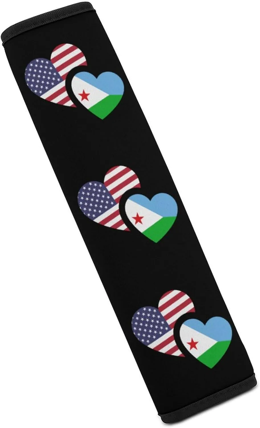 Djiboutis U.S. Flag Fashion Car Seat Belt Cover Pad for Shoulder Bag Camera Soft Comfort Accessories 1PCS