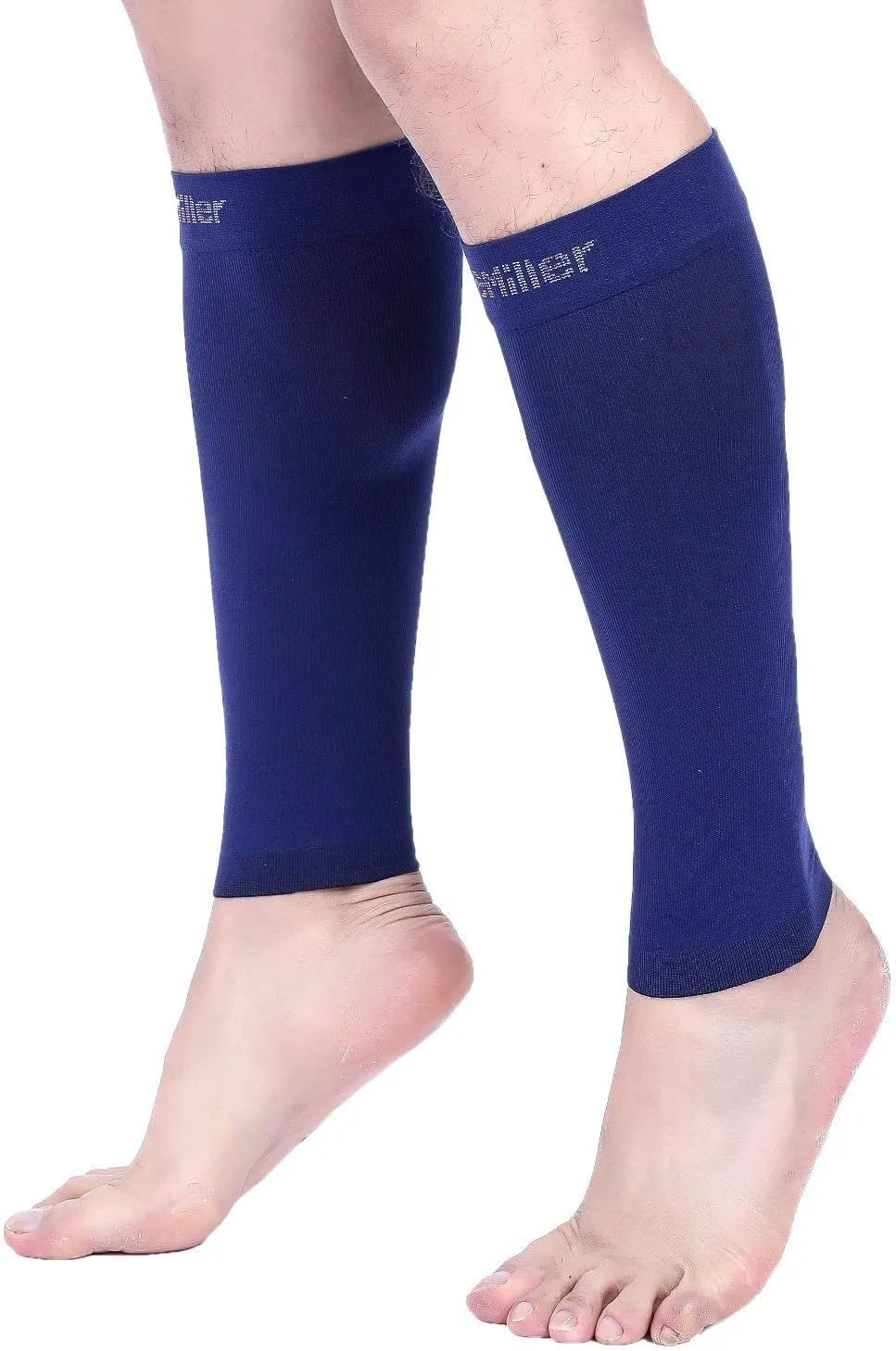 Doc Miller Compression Calf Sleeve for Men & Women, Premium Medical Grade, 20-30mmHg Graduated, Shin Splints, 1 Pair