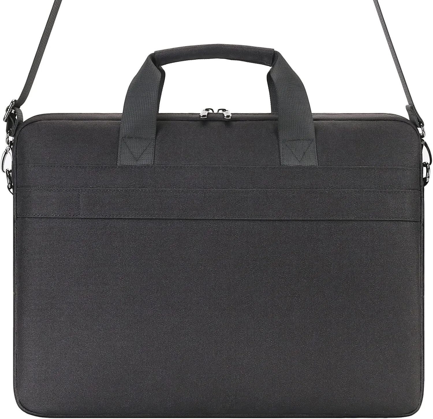 DOMISO 15.6 inch Laptop Bag Business Briefcase Water-resistant Notebook Messenger Shoulder Bag for 15.6" ASUS ZenBook Chromebook 15/Lenovo Ideapad ThinkPad/HP Pavilion 15 Envy 15,Black