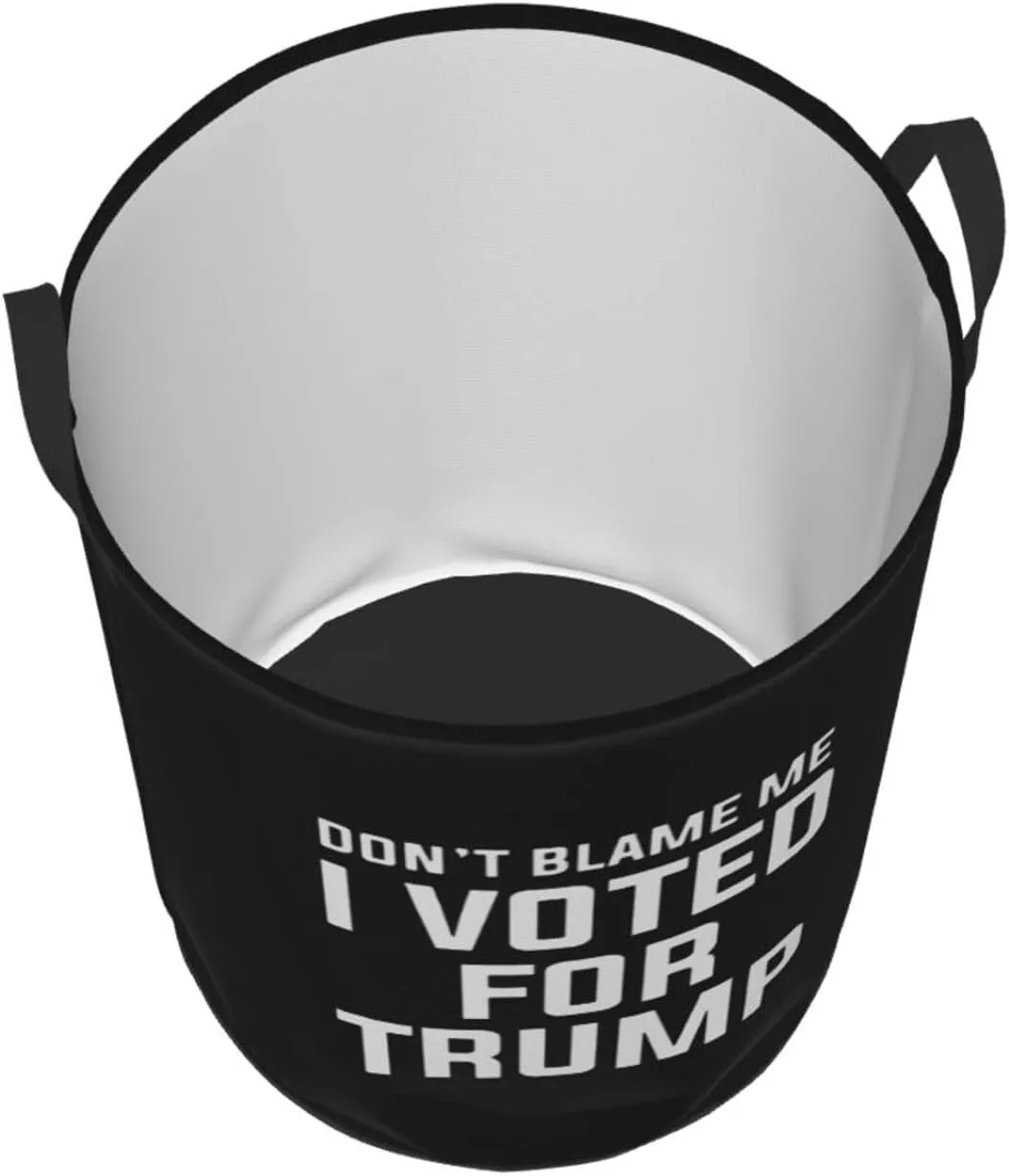 Don'T Blame Me I Didn'T Vote For Him Laundry Basket Circular Portable Storage Box Organizer Laundry Basket Portable Laundry Storage Box Laundry Basket