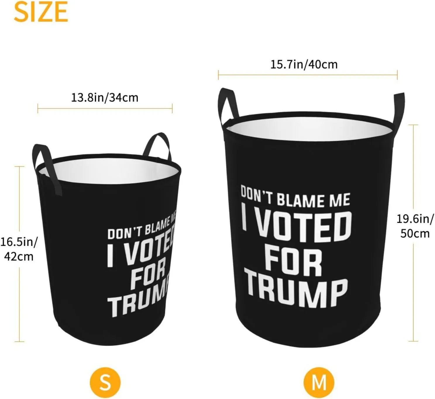 Don'T Blame Me I Didn'T Vote For Him Laundry Basket Circular Portable Storage Box Organizer Laundry Basket Portable Laundry Storage Box Laundry Basket