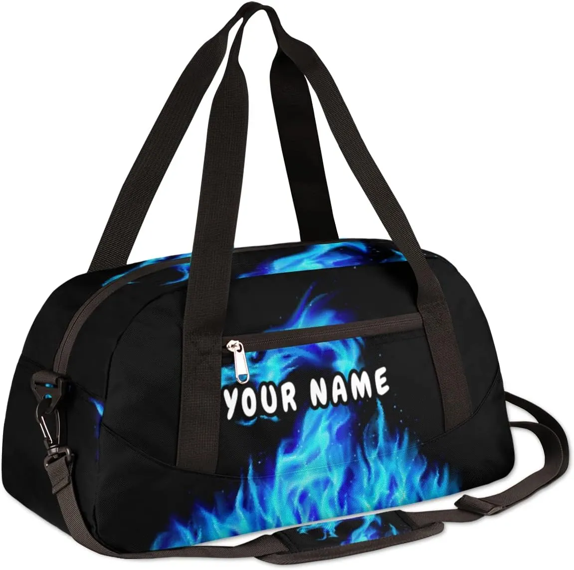 Dragon Personalized Kids Duffel Bag for Girls Boys, Dragon Debris Custom Dance Bag Overnight Small Duffel Bag Carry On Weekend Sports Travel Bag for School Practice Gymnastics Ballet