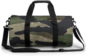 Duffel Bag for Men Women Gym Bag Olive Green And Brown Travel Duffel Bag Waterproof Overnight Bag for Sports Workout