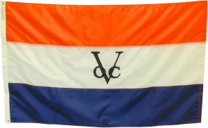 Dutch East India Trading Company Flag, Durable All-Weather Nylon, Made in USA (12x18" Printed Logo)