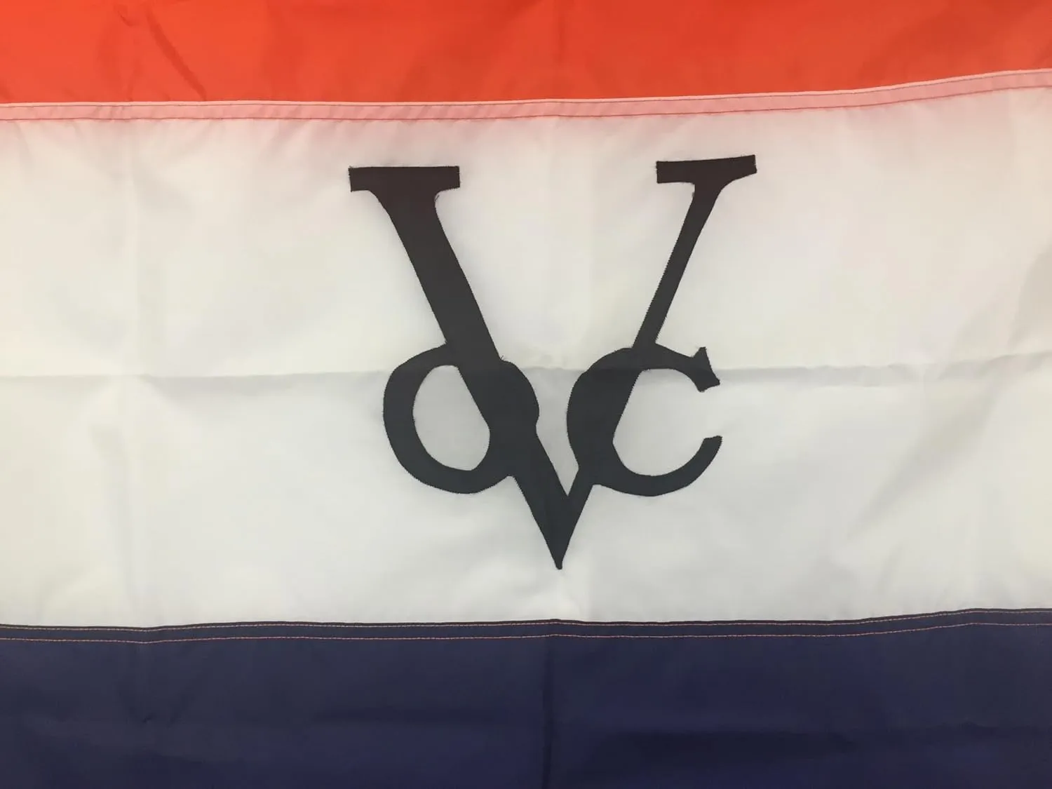 Dutch East India Trading Company Flag, Durable All-Weather Nylon, Made in USA (12x18" Printed Logo)