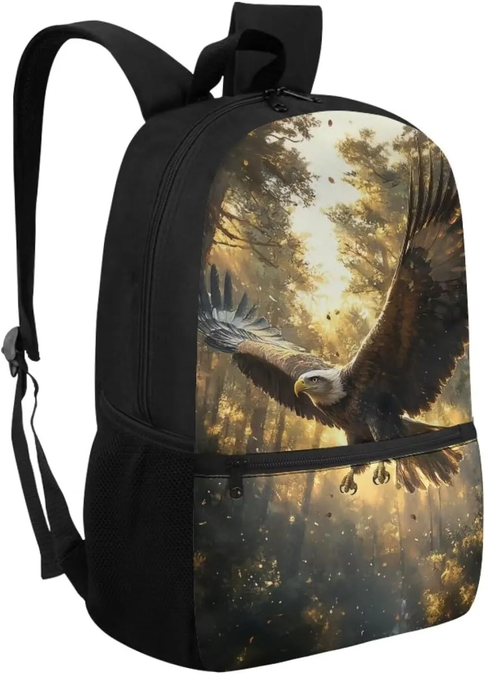 Eagle Boys Middle School Backpack Jungle Daycare Bags Daylight Design Schoolbag for Boys Primary School Classic Students Book Bag for Traveling