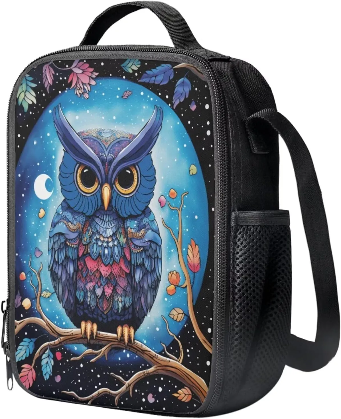 Eagle Print School Backpack and Lunch Bag Set for Boys 8-10 Large Capacity Bookbag Portable Thermal Meal Box Mini Pen Case for Hiking Outdoor Travel Picnic
