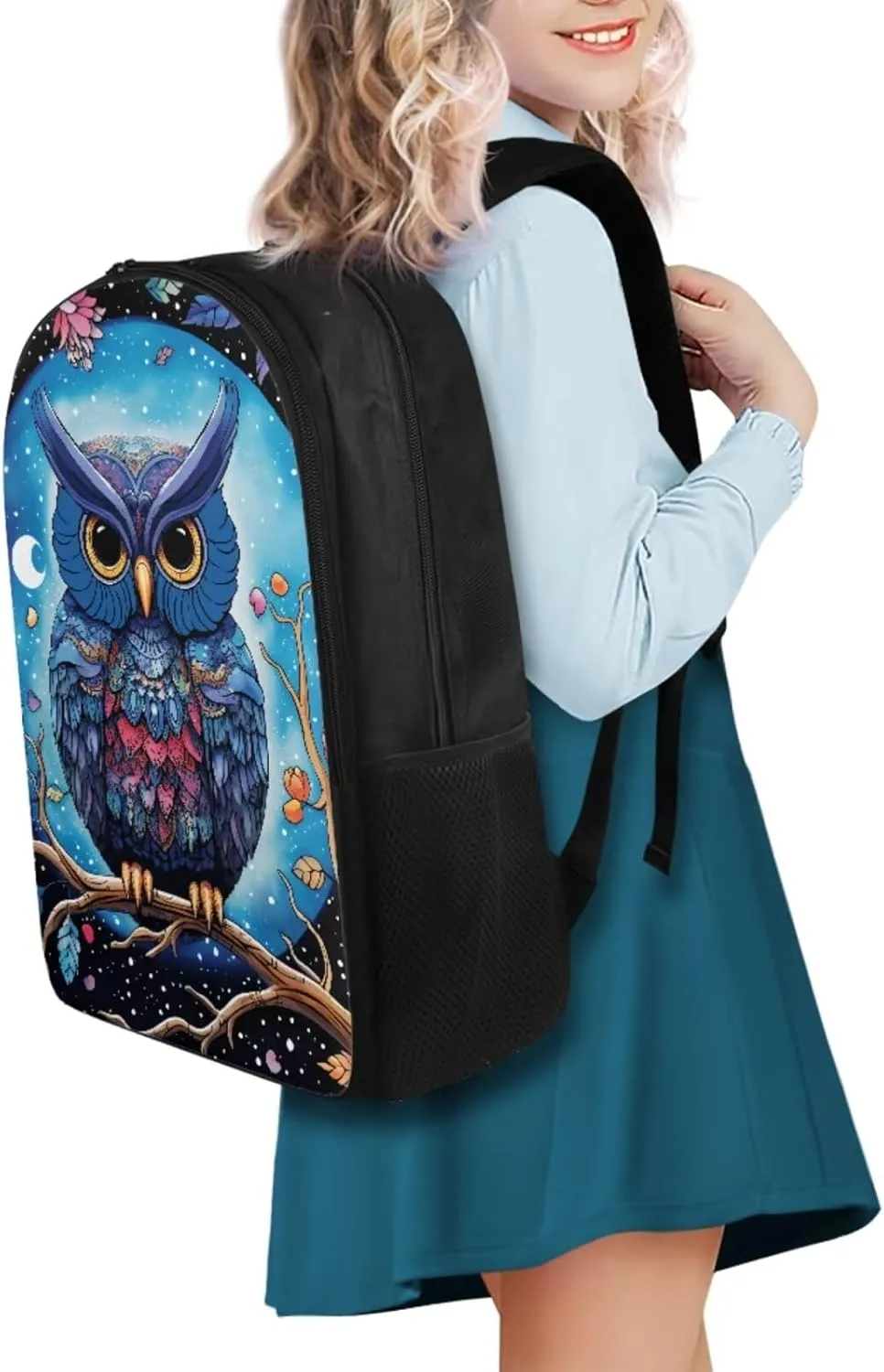 Eagle Print School Backpack and Lunch Bag Set for Boys 8-10 Large Capacity Bookbag Portable Thermal Meal Box Mini Pen Case for Hiking Outdoor Travel Picnic