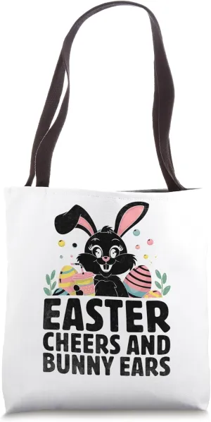 Easter Cheers And Bunny Ears Easter Day Egg Chocolate Tote Bag