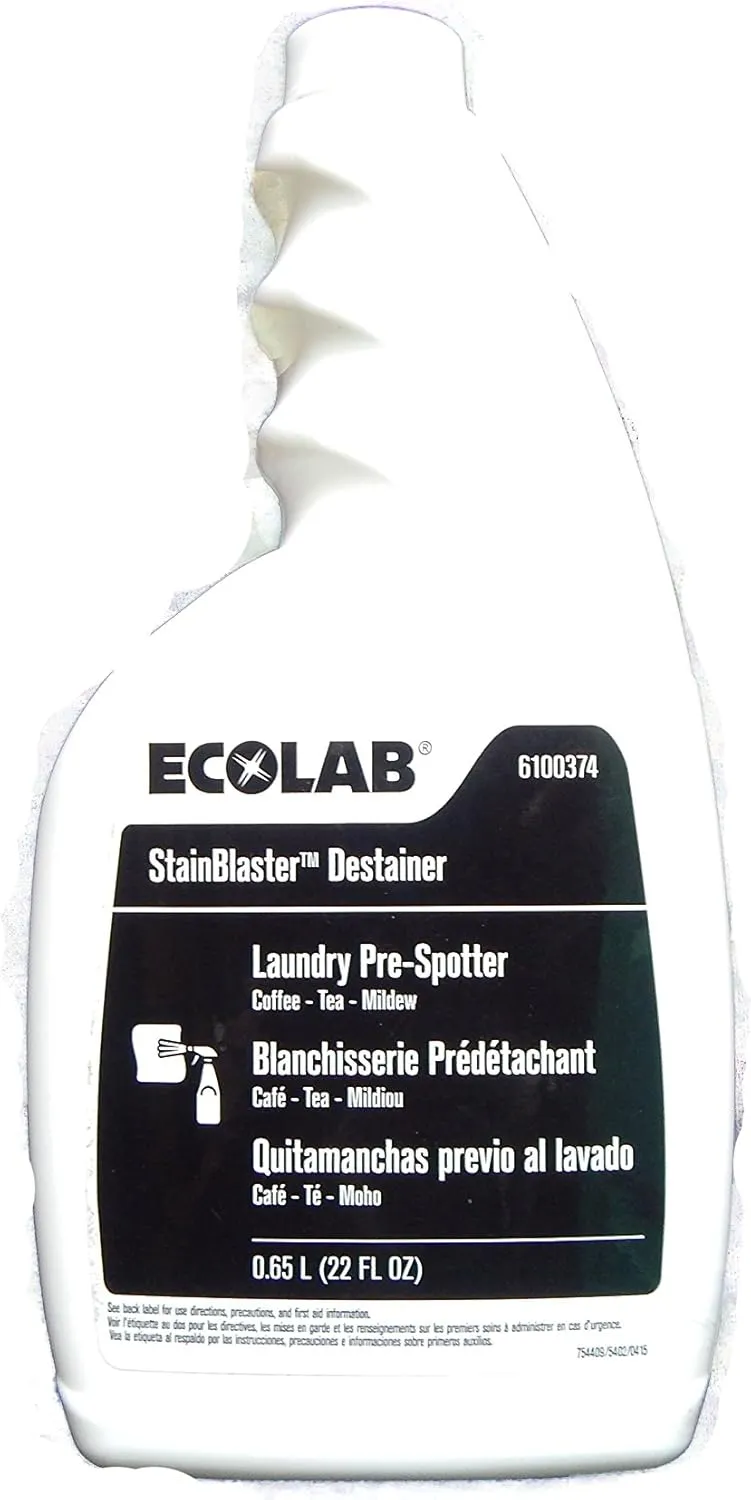 Ecolab 6100374 StainBlaster Stain Blaster Destainer Laundry Pre Spotter Case of 4