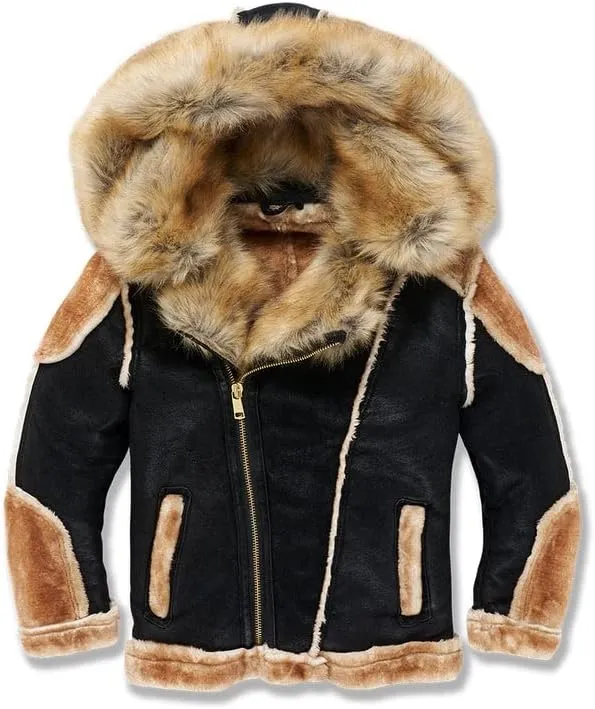 El Jefe Kids Moto Shearling Jacket (14)
