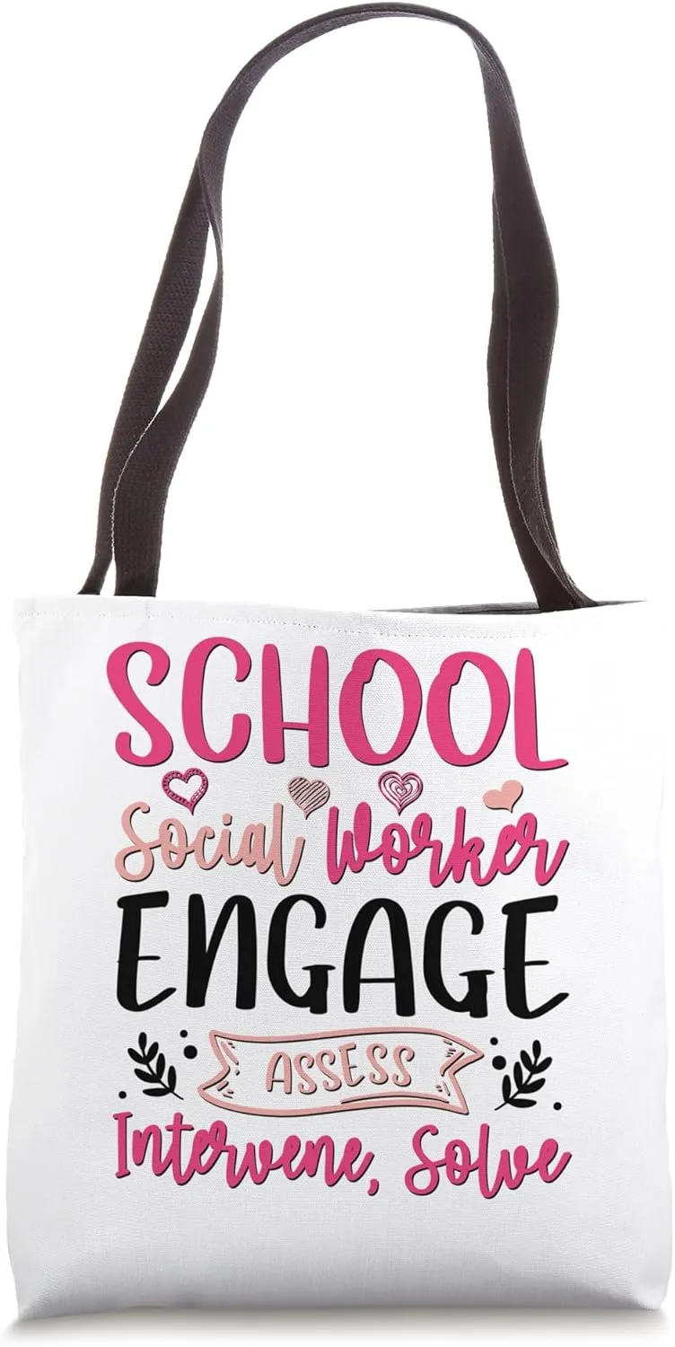 Engage Assess Intervene Solve - School Social Worker Tote Bag