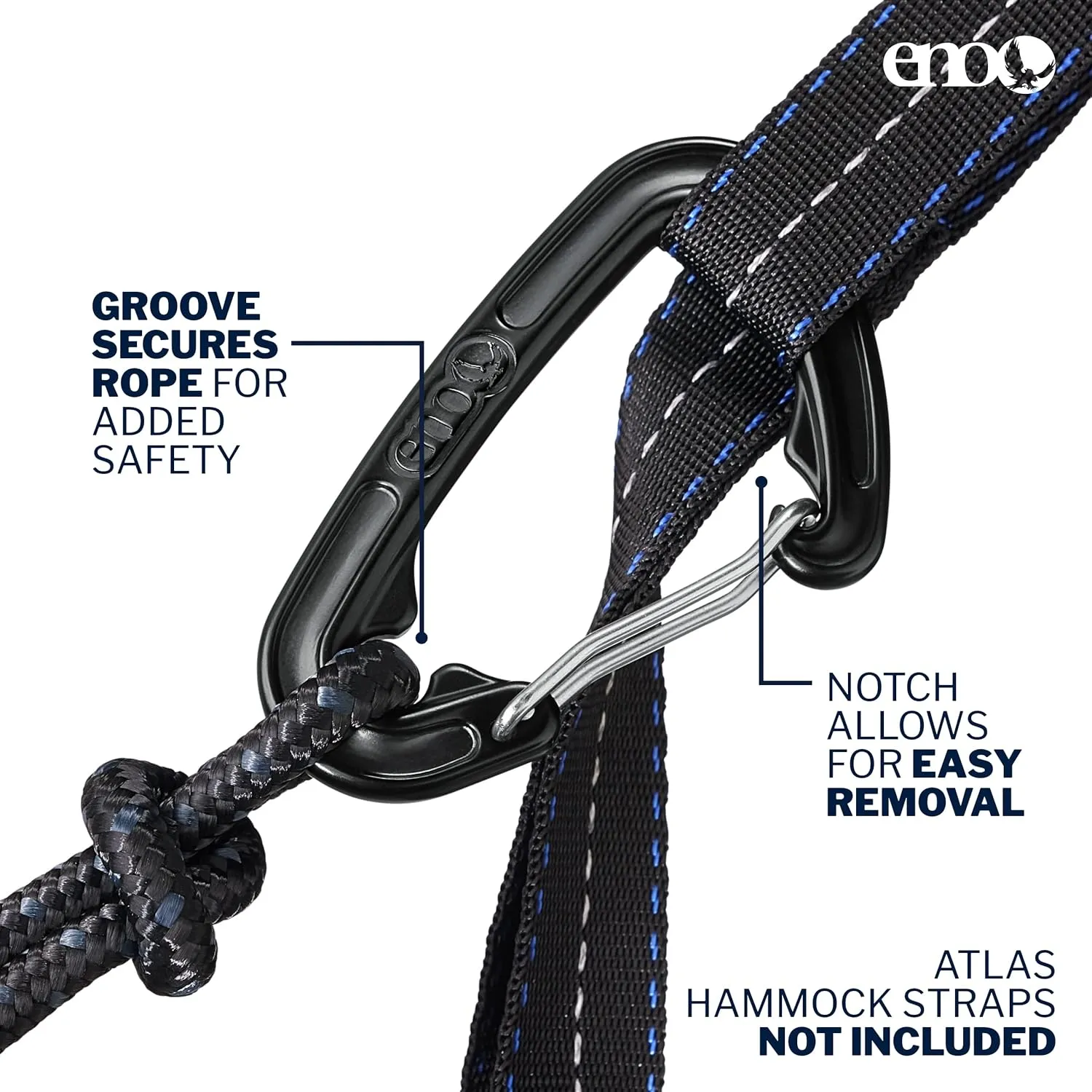 ENO SingleNest Hammock - Lightweight, 1 Person Portable Hammock - for Camping, Hiking, Backpacking, Travel, a Festival, or The Beach - Grey/Chartreuse