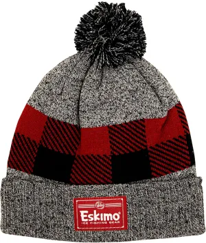 Eskimo® 41455 Alpine Knit Hat, Headwear, Unisex, Gray/Plaid