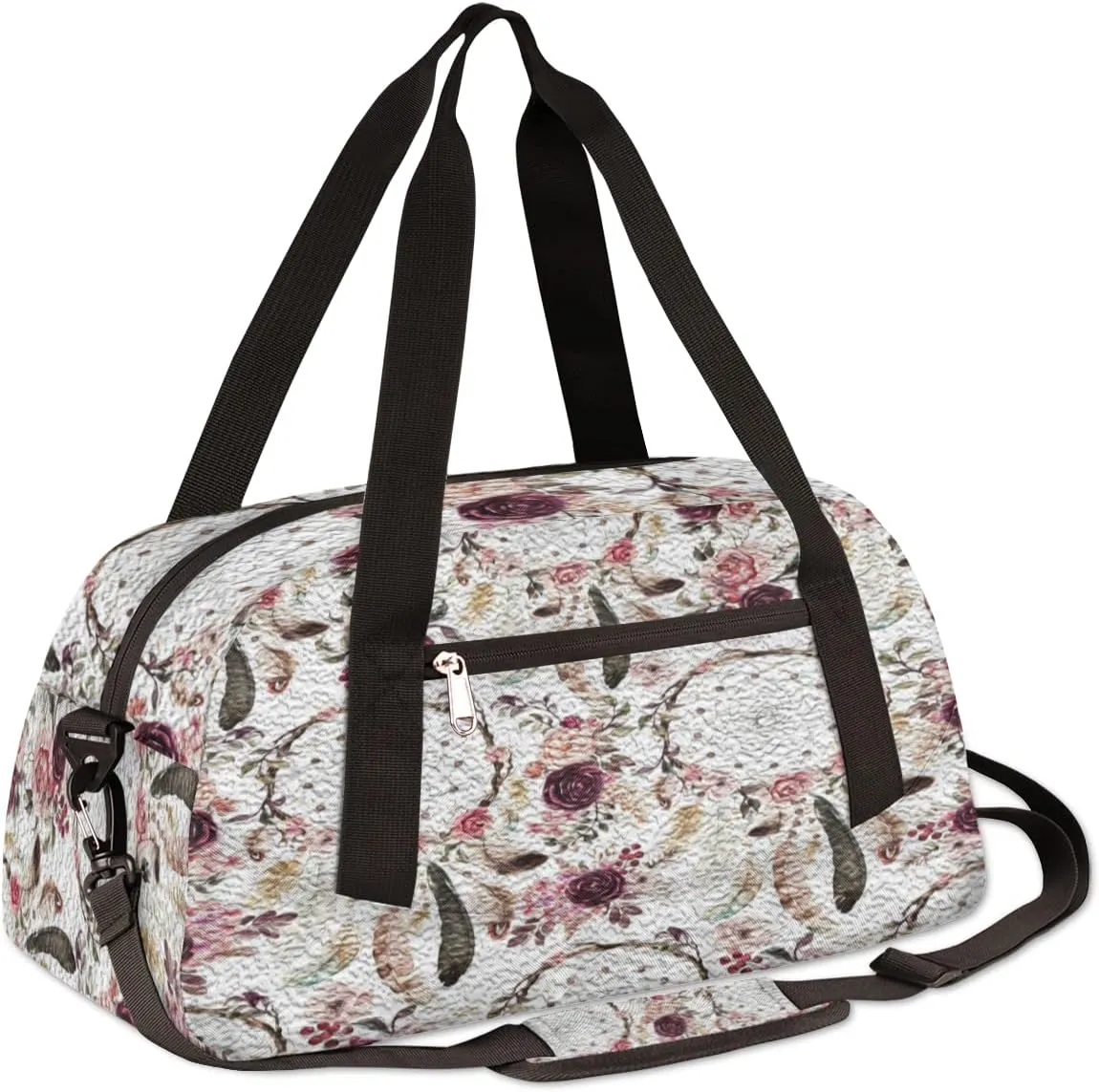 Ethnic Boho Floral Dreamcatchers Kids Duffel Bag for Girls Boys Teens, Flower Oil Painting Dance Bag Overnight Small Duffel Bag Carry On Weekend Sports Gym Travel Bag for School Practice Gymnastics Ballet