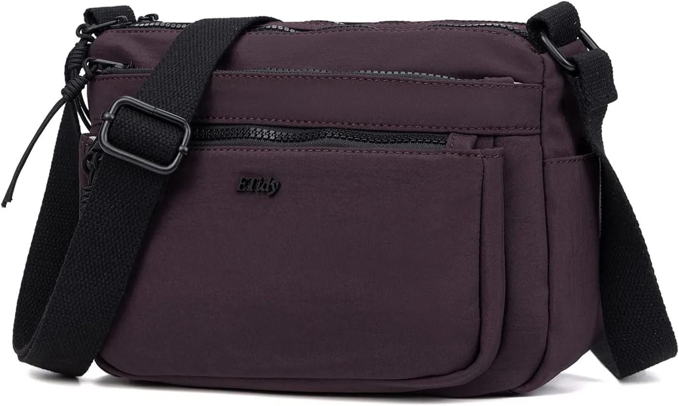 ETidy Casual Nylon Shoulder Bag For Women Waterproof Lightweight Crossbody Purse Hobo Bag