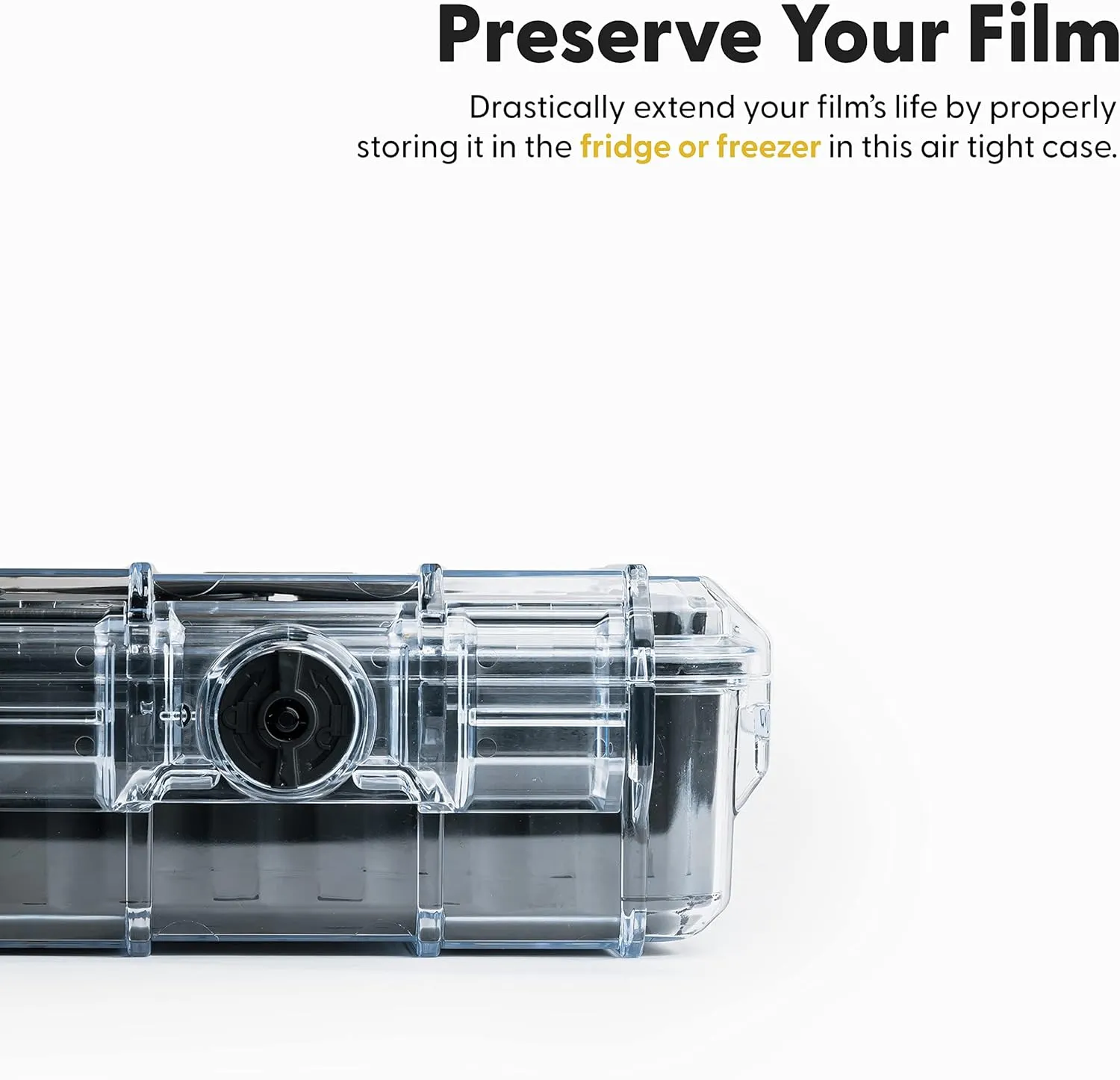 Evergreen 120mm Film Case | Holds 18 Rolls of Medium Format Film | Waterproof, Crushproof, & Freezer Safe (Black)