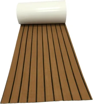 FAVOMOTO 1PC Eva Boat Deck Mat Non Slip Cushion for Yacht Rv Durable Synthetic Floor Protector Light Brown Decorative Ground Cushion for Shockproof Sound Insulation