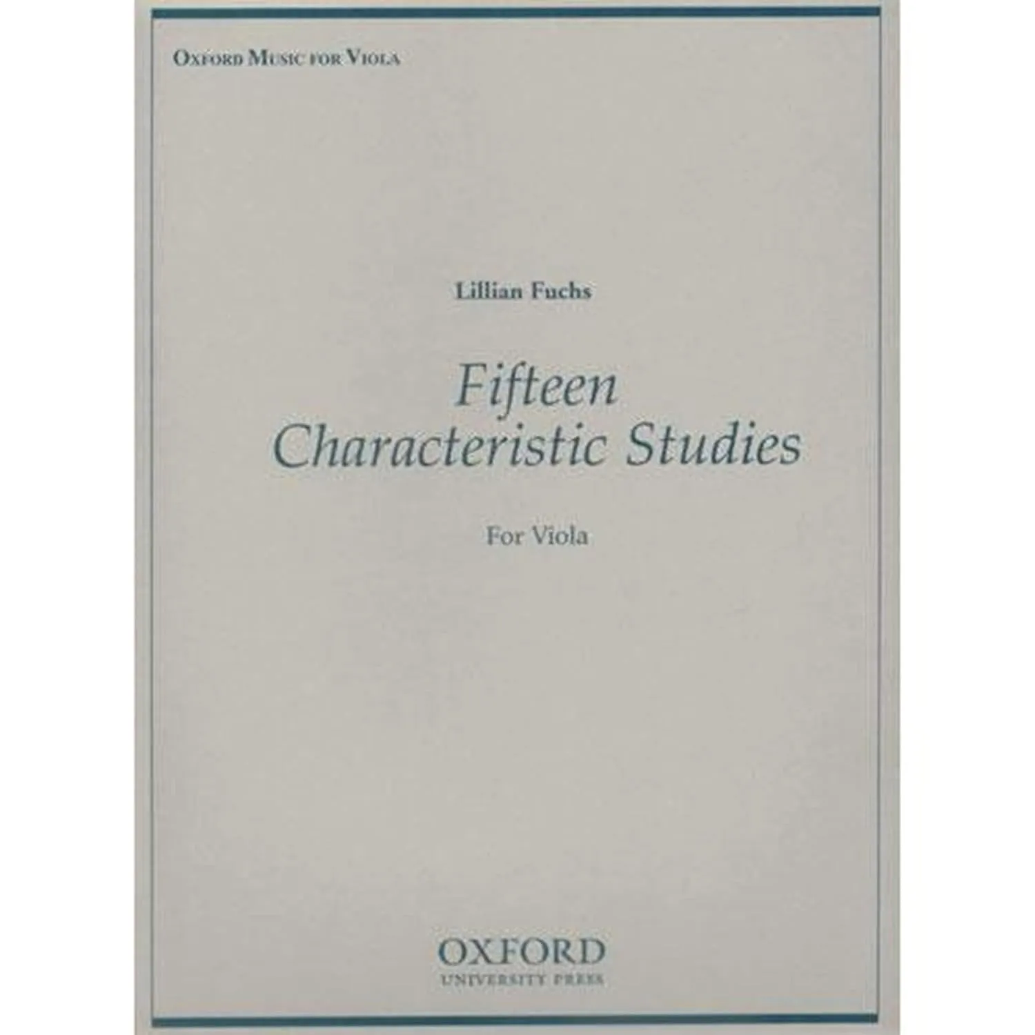 Fifteen Characteristic Studies for Viola Sheet music – March 31, 1969