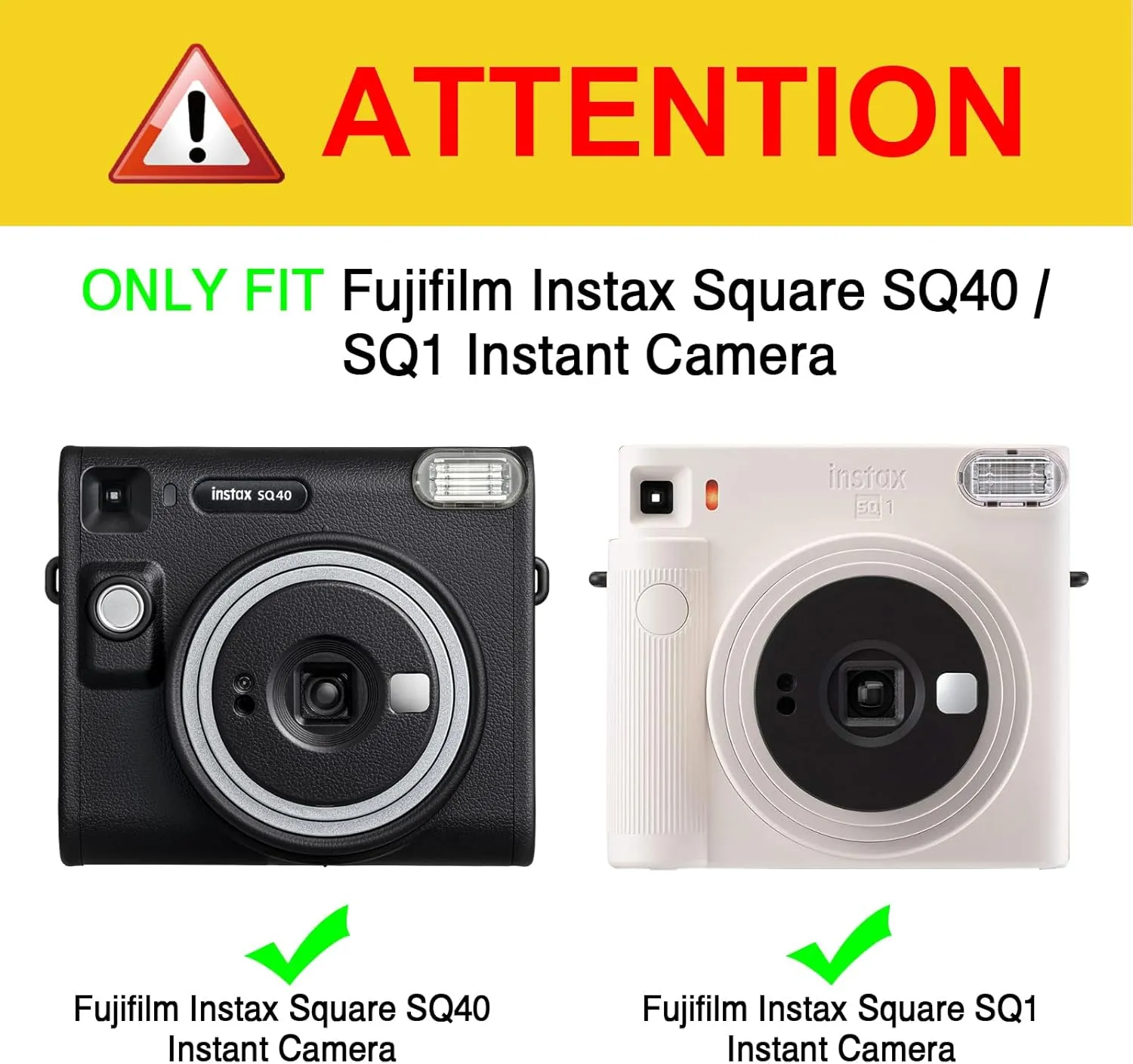 Fintie Protective Case for Fujifilm Instax Square SQ40 / SQ1 Instant Camera - Premium Vegan Leather Bag Cover with Removable Adjustable Strap