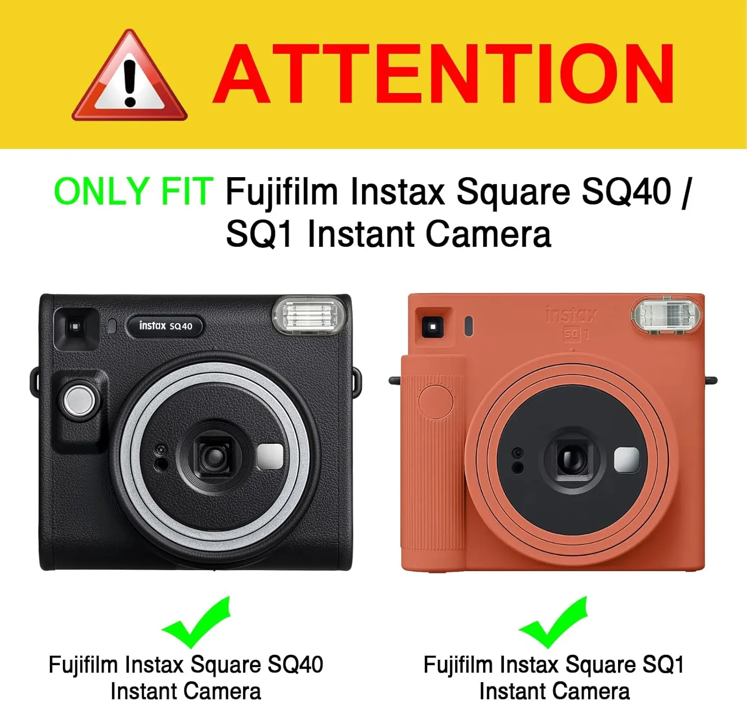Fintie Protective Case for Fujifilm Instax Square SQ40 / SQ1 Instant Camera - Premium Vegan Leather Bag Cover with Removable Adjustable Strap