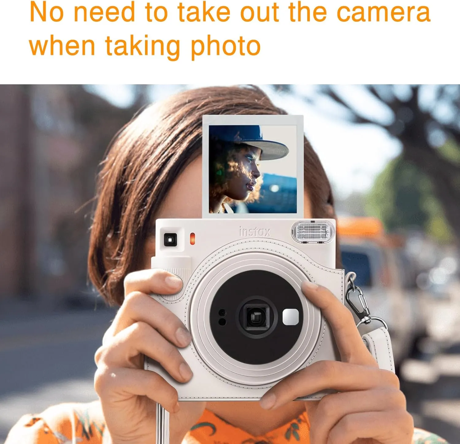 Fintie Protective Case for Fujifilm Instax Square SQ40 / SQ1 Instant Camera - Premium Vegan Leather Bag Cover with Removable Adjustable Strap
