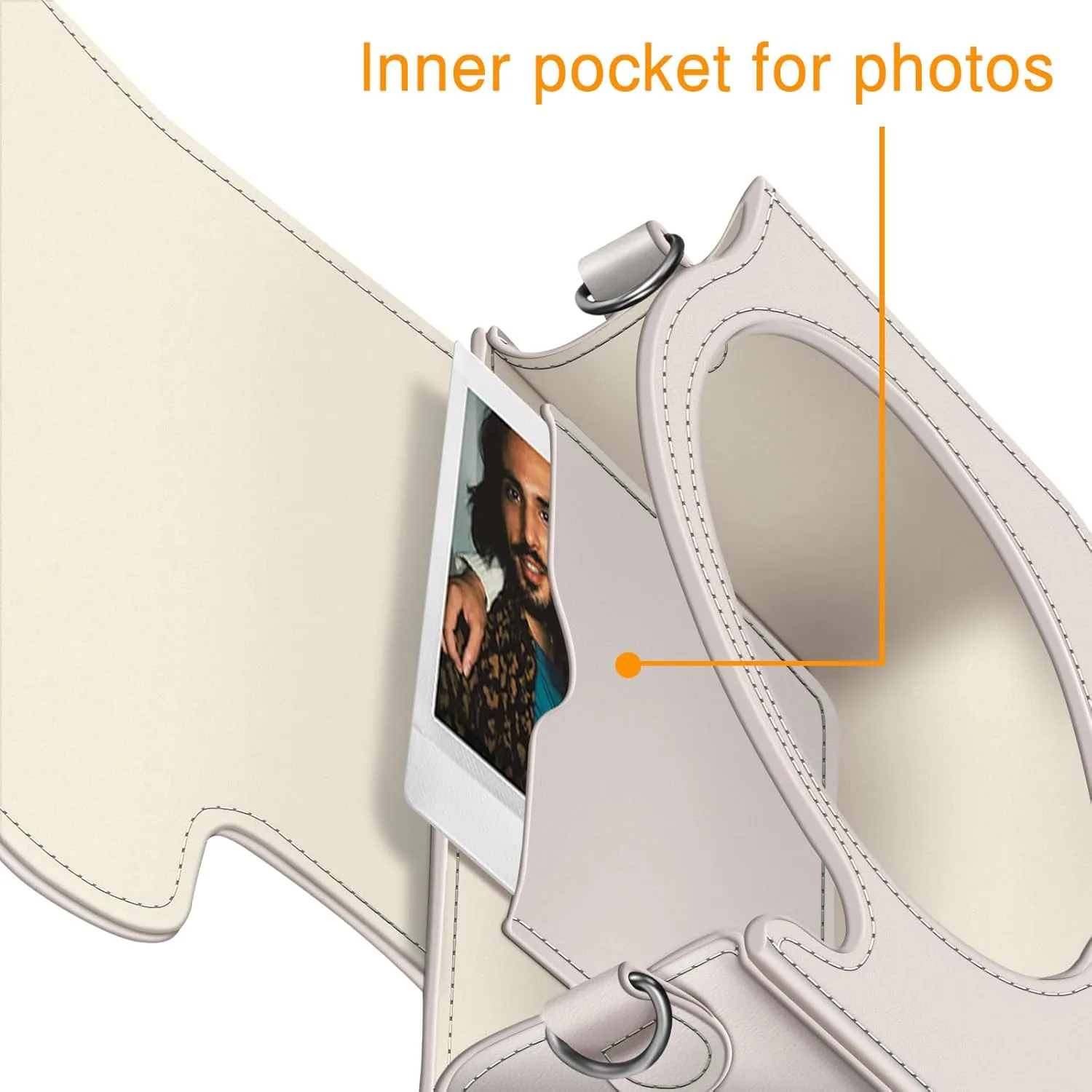 Fintie Protective Case for Fujifilm Instax Square SQ40 / SQ1 Instant Camera - Premium Vegan Leather Bag Cover with Removable Adjustable Strap