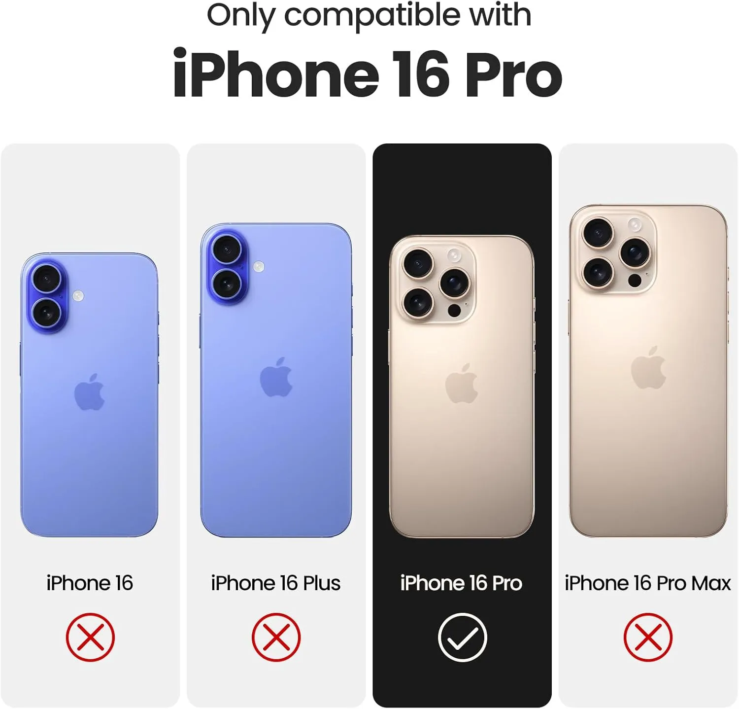 FireNova Designed for iPhone 16 Pro Case, Silicone Upgraded [Camera Protection] Phone Case with [2 Screen Protectors], Soft Anti-Scratch Microfiber Lining Inside, 2024, Clove Purple