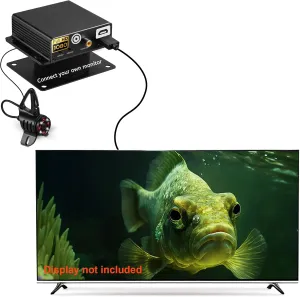 [FishPRO® 2025 Upgrade] Underwater Fishing Camera w/HDMI AV - HD1080P- [Connect Your Own Monitor] Ice Fishing Camera Underwater, DC12V Charging, [Full Aluminum] Ice Fishing Gifts for Men, IR LED, 66ft