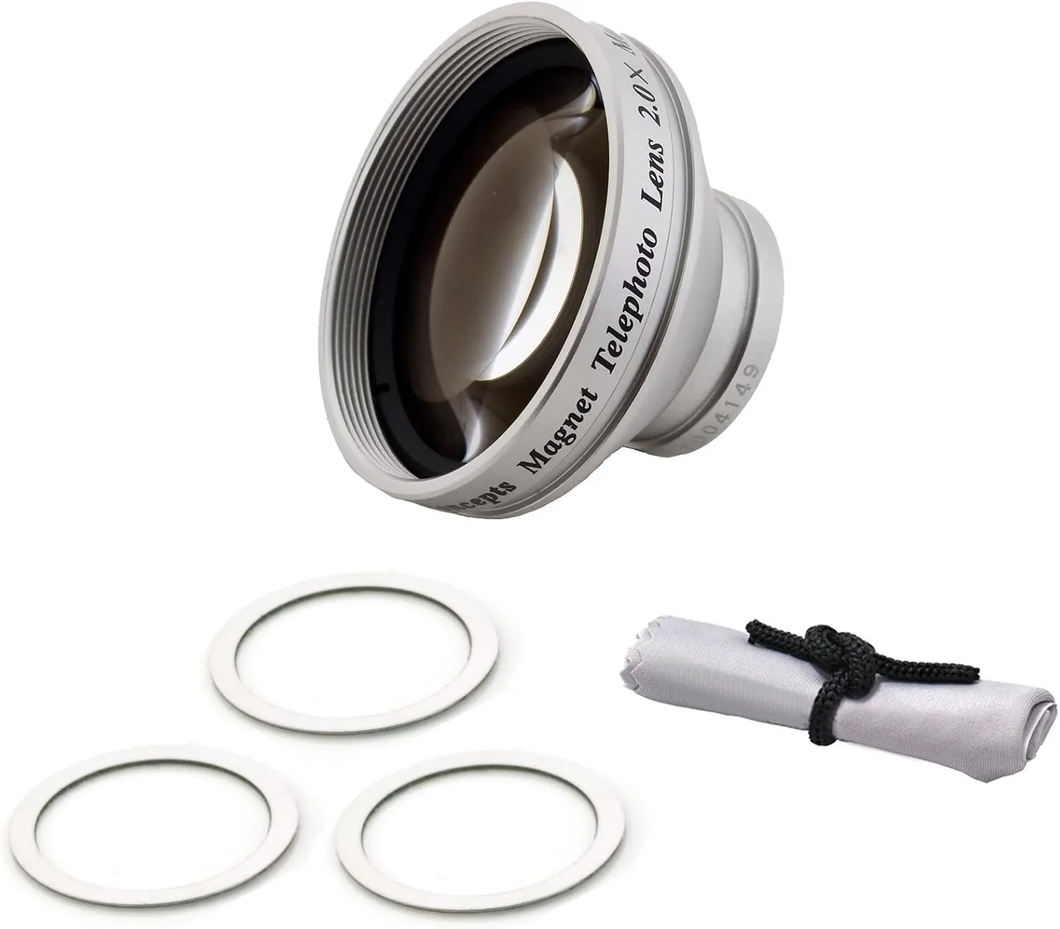 Flip Video U2120 2.0x Telephoto (Magnetic Lens)   Cronies Micro-Fiber Cleaning Cloth