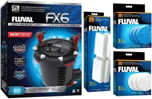 Fluval Fx6 Aquarium Canister Filter (FX-6 Filter Package)