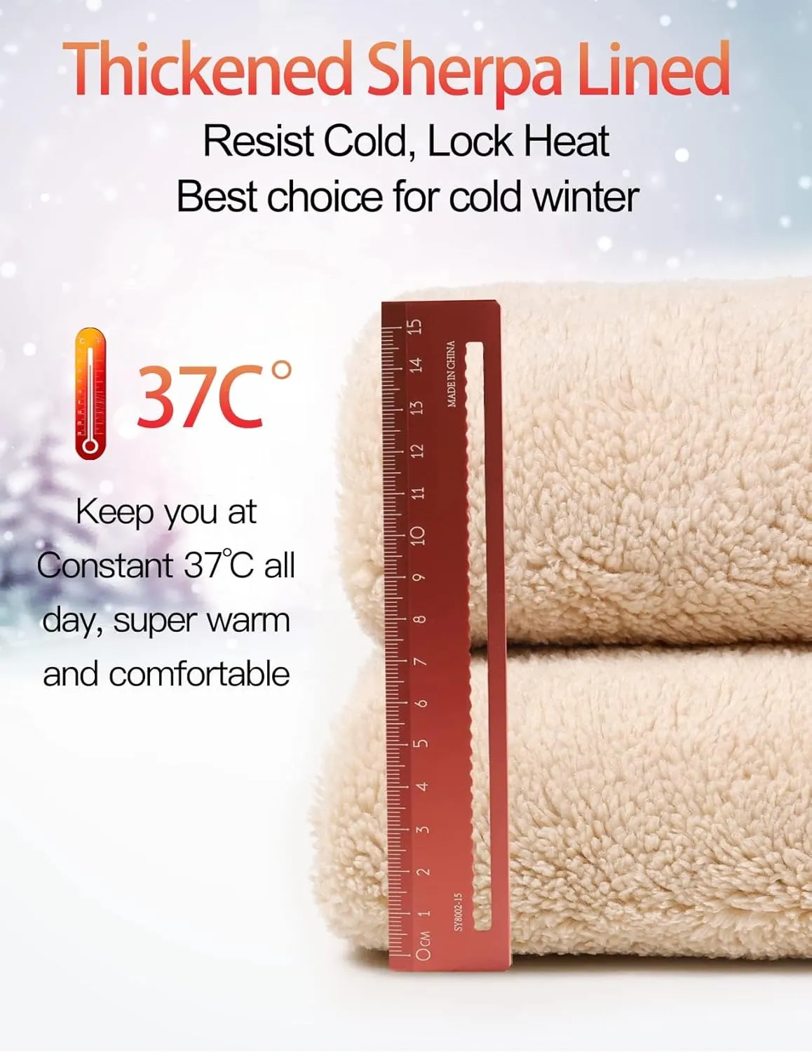 Flygo Men's Fleece Lined Sherpa Sweatpants Winter Warm Pants Jogger Lounge Athletic Pant with Pockets