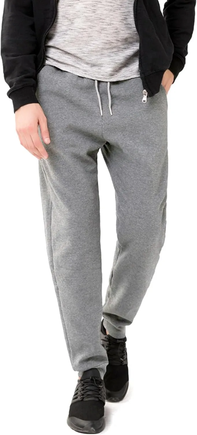 Flygo Men's Fleece Lined Sherpa Sweatpants Winter Warm Pants Jogger Lounge Athletic Pant with Pockets