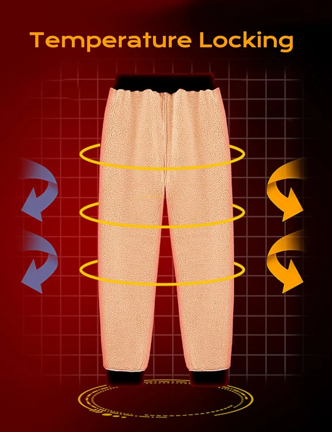 Flygo Womens Sherpa Lined Athletic Sweatpants Winter Active Joggers Fleece Pants