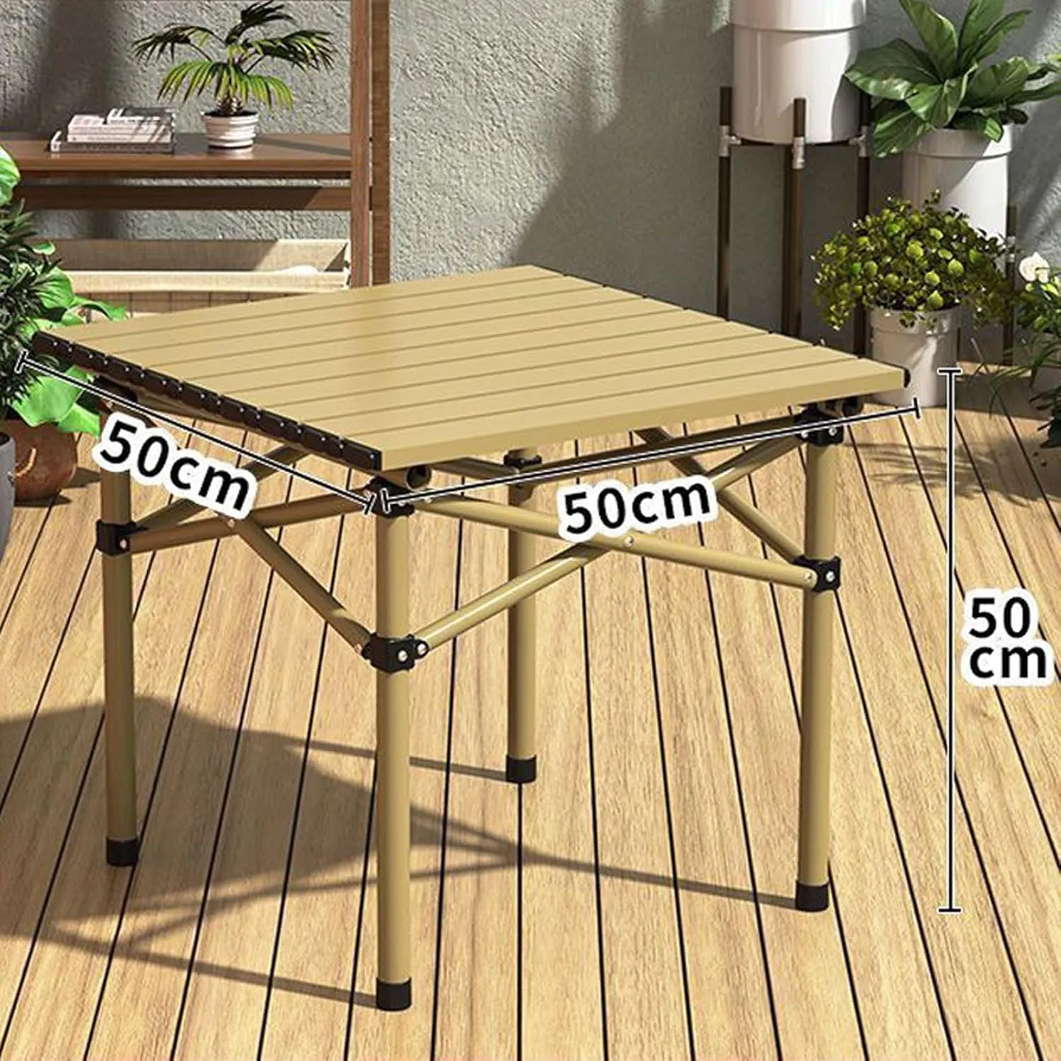 Folding Beach Picnic Tables Collapsible Backpack Lawn Chair Camping Folding Chair and Table Set with Roll up Carbon Steel Table Top for More People Party