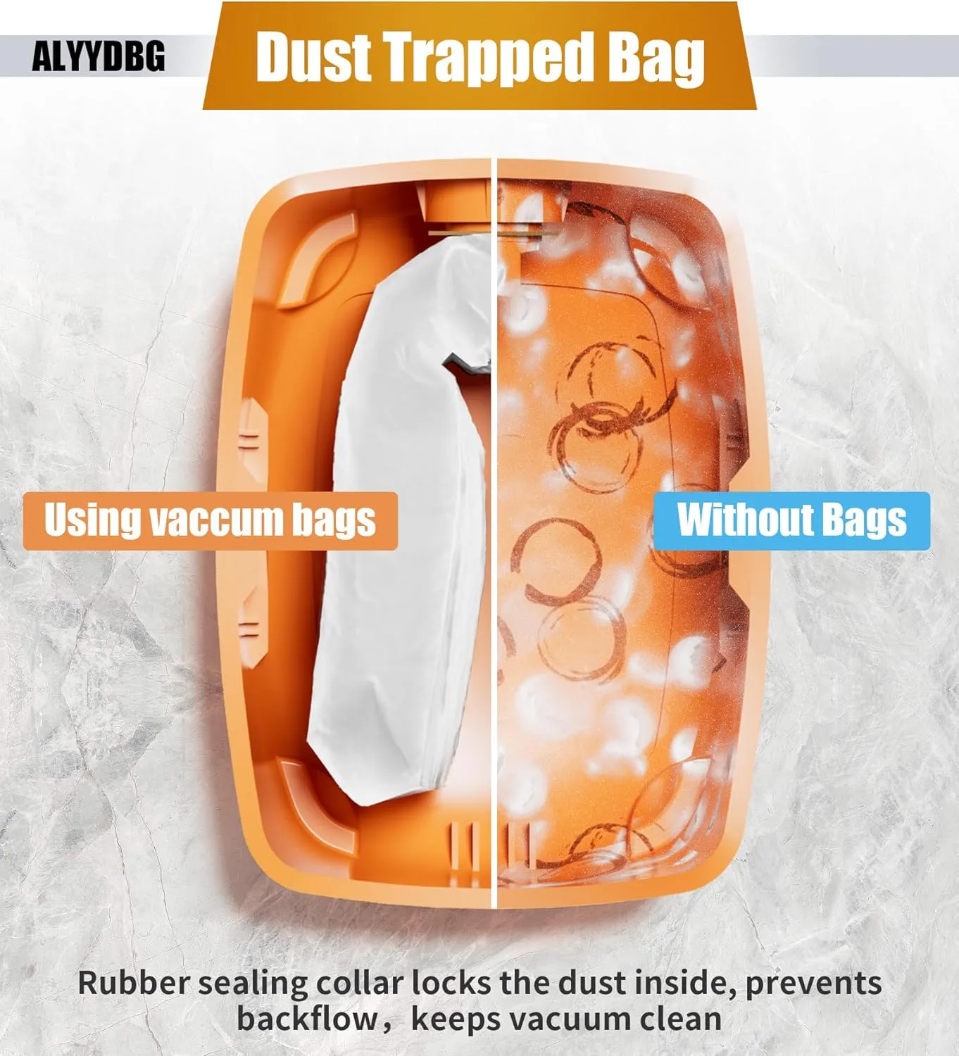 for Rigid Shop Vac bags Size A VF3502, 12-16 Gallon Durable Dust Collection Vacuum Bags. 5 Pack