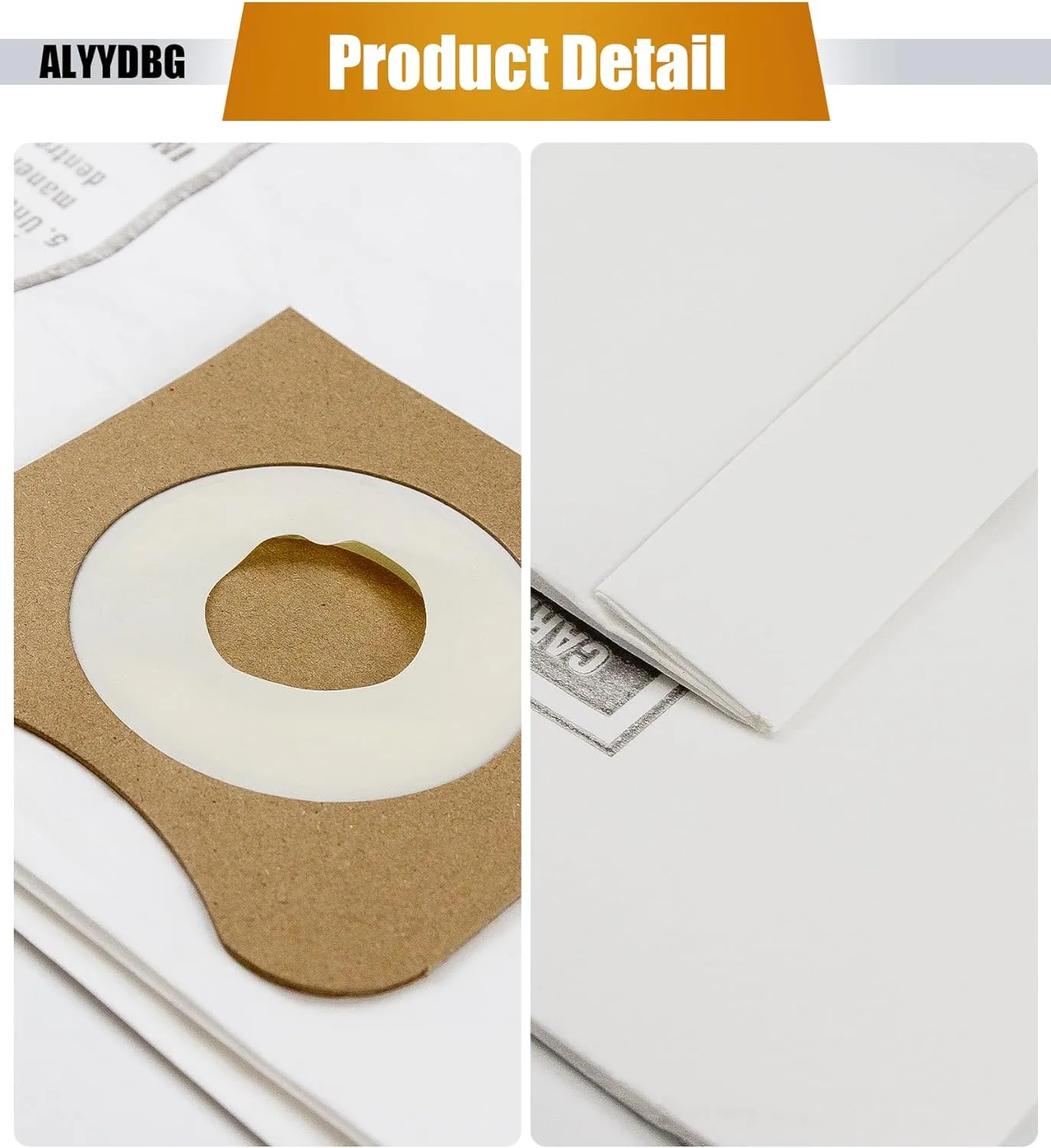 for Rigid Shop Vac bags Size A VF3502, 12-16 Gallon Durable Dust Collection Vacuum Bags. 5 Pack