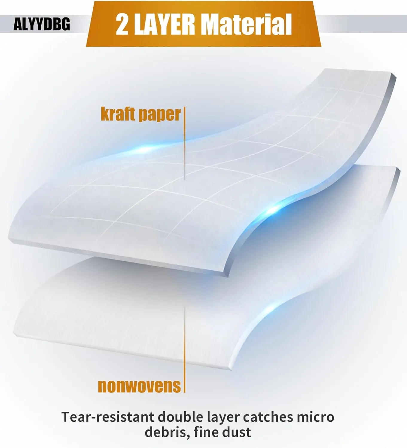 for Rigid Shop Vac bags Size A VF3502, 12-16 Gallon Durable Dust Collection Vacuum Bags. 5 Pack