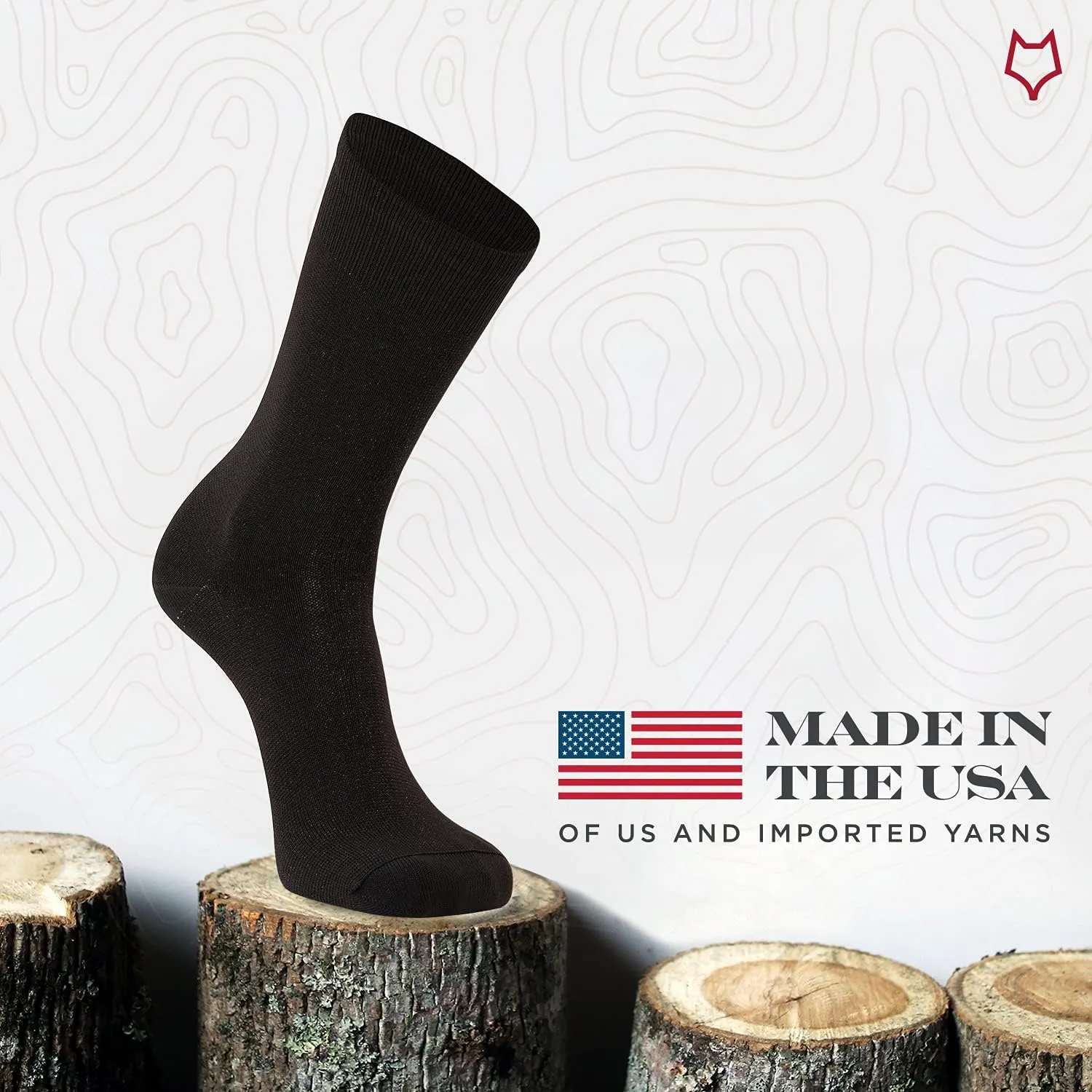 FOX RIVER Men's X-Static Ultra-Lightweight Liner Crew Socks