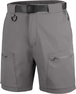 FREE SOLDIER Men's Cargo Hiking Shorts with Belt Lightweight Quick Dry Tactical Shorts with Pockets for Casual Work Golf